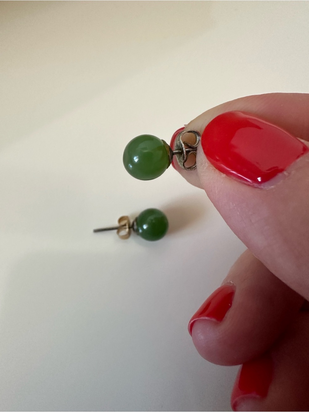 Jade Stud Earrings